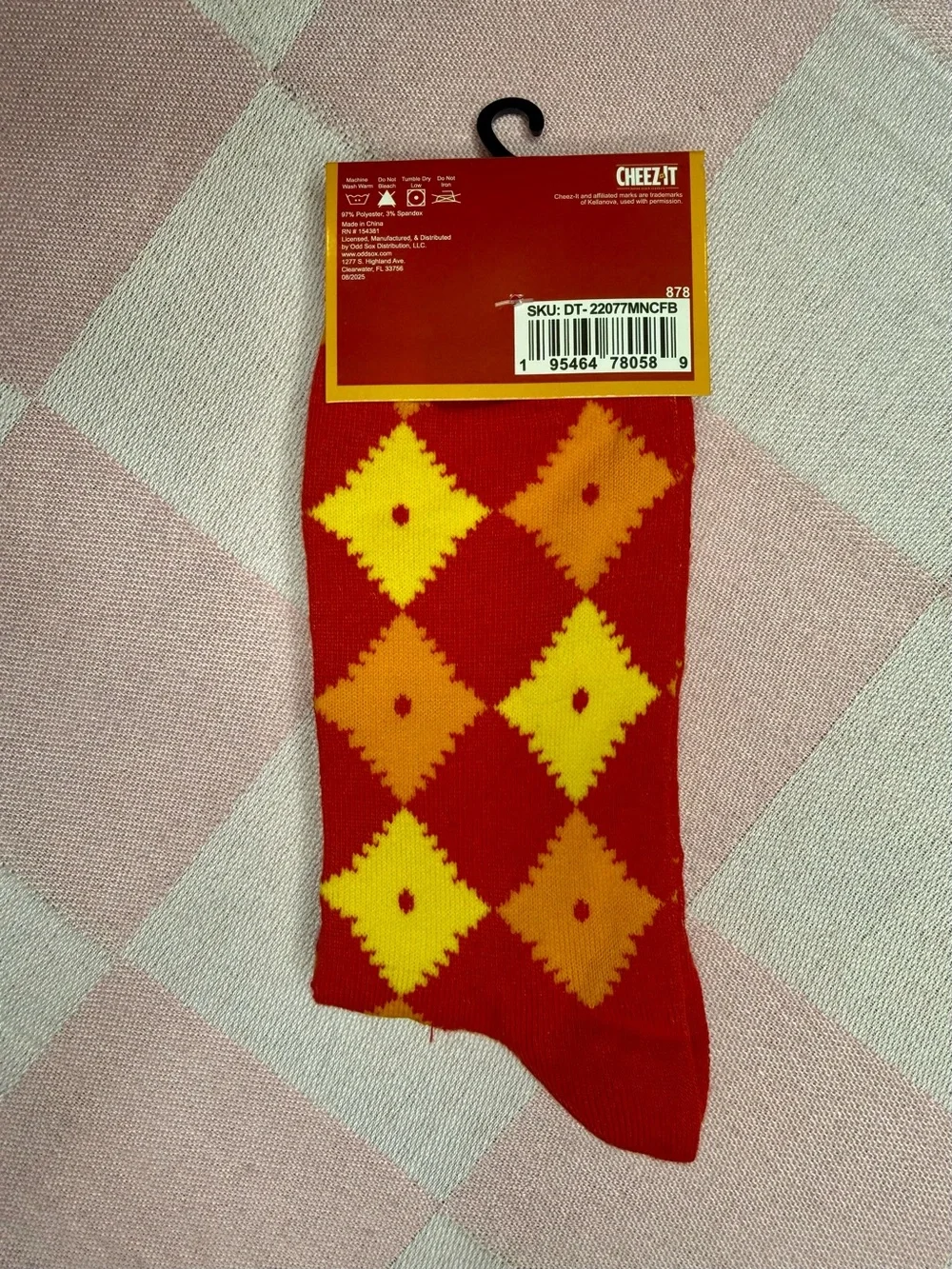 Red Chees-It Crew Socks